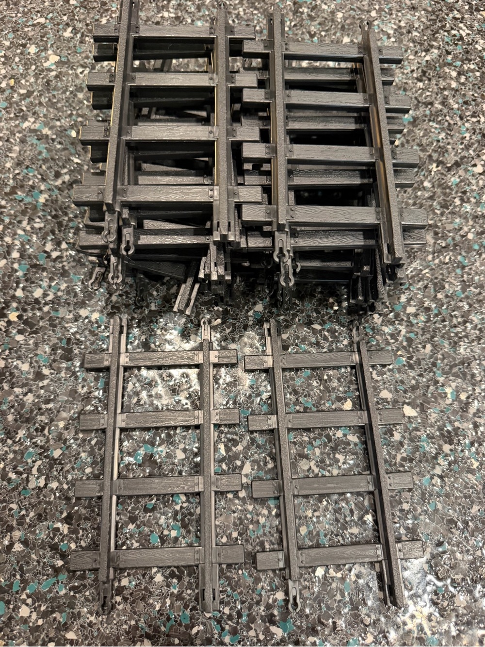 Train Tracks G Gauge Straight Short Lot Of 18 North Pole Junction Christmas